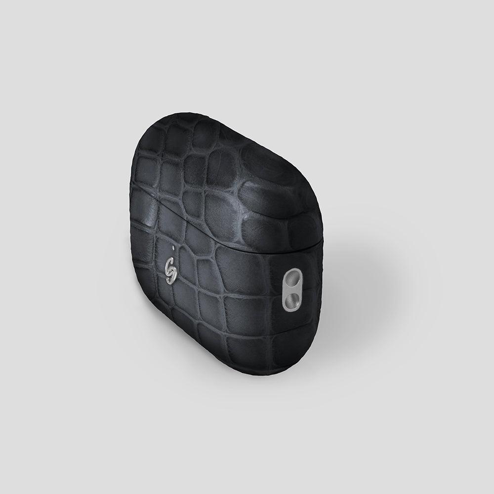 Custom Alligator AirPods Pro Black Yellow - Gatti Luxury