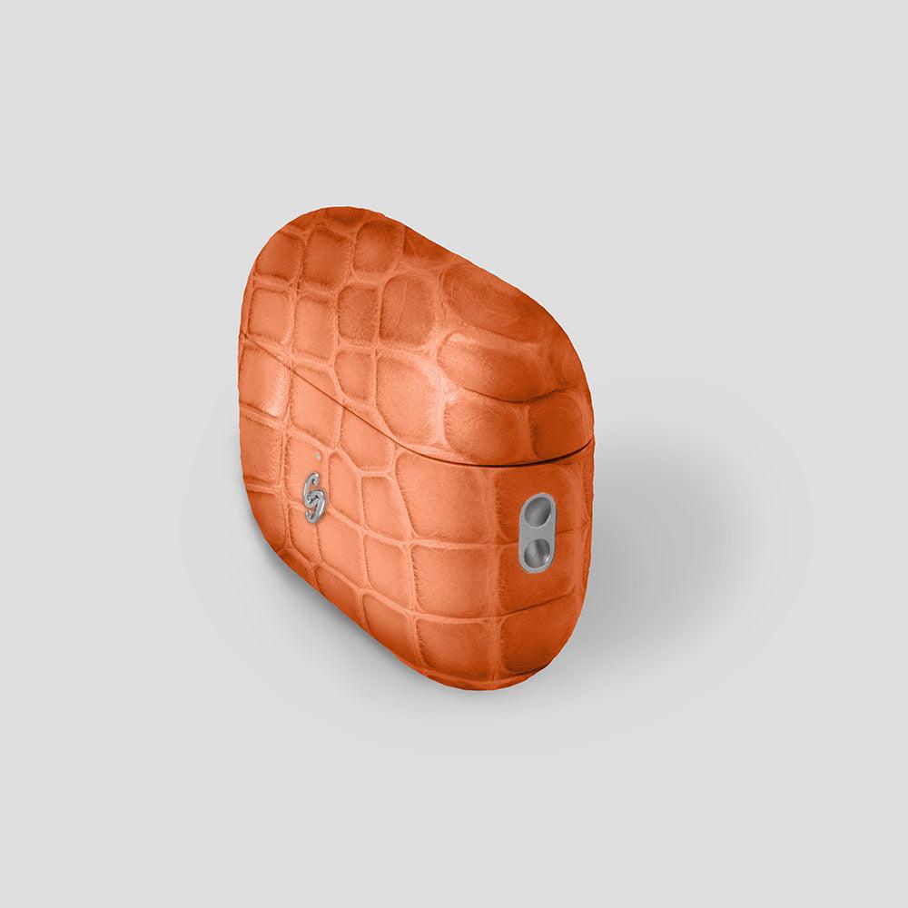 Custom Alligator AirPods Pro Orange Orange - Gatti Luxury