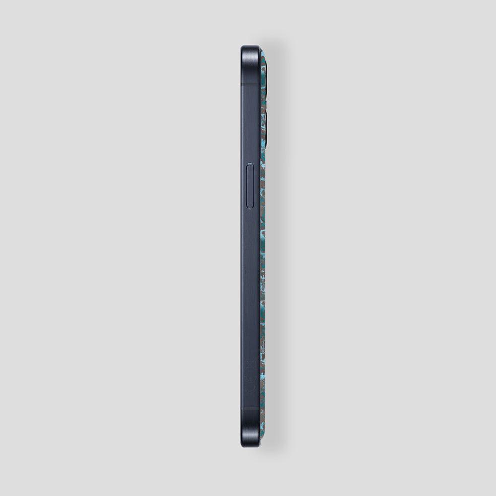 Custom iPhone 15 Pro | Pro Max in Titan Blue Carbon Fiber Blue - Gatti Luxury