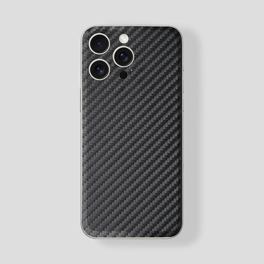 Custom iPhone 15 Pro | Pro Max in Titan White Carbon Fiber - Gatti Luxury