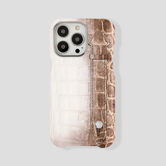 iPhone 15 Handle Case Himalayan Crocodile | MagSafe - Gatti Luxury