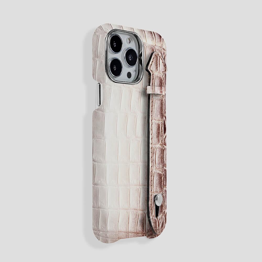 iPhone 15 Plus Handle Case Himalayan Crocodile | MagSafe - Gatti Luxury