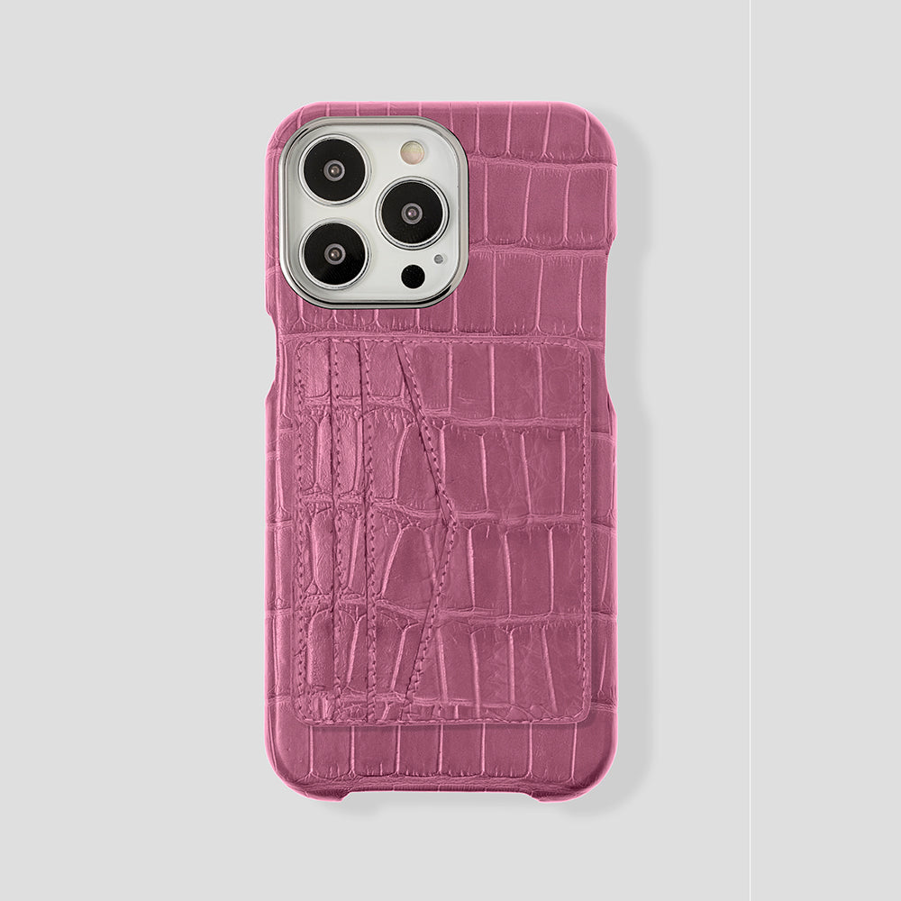 iPhone 15 Pro Cardholder Alligator Case - Gatti Luxury