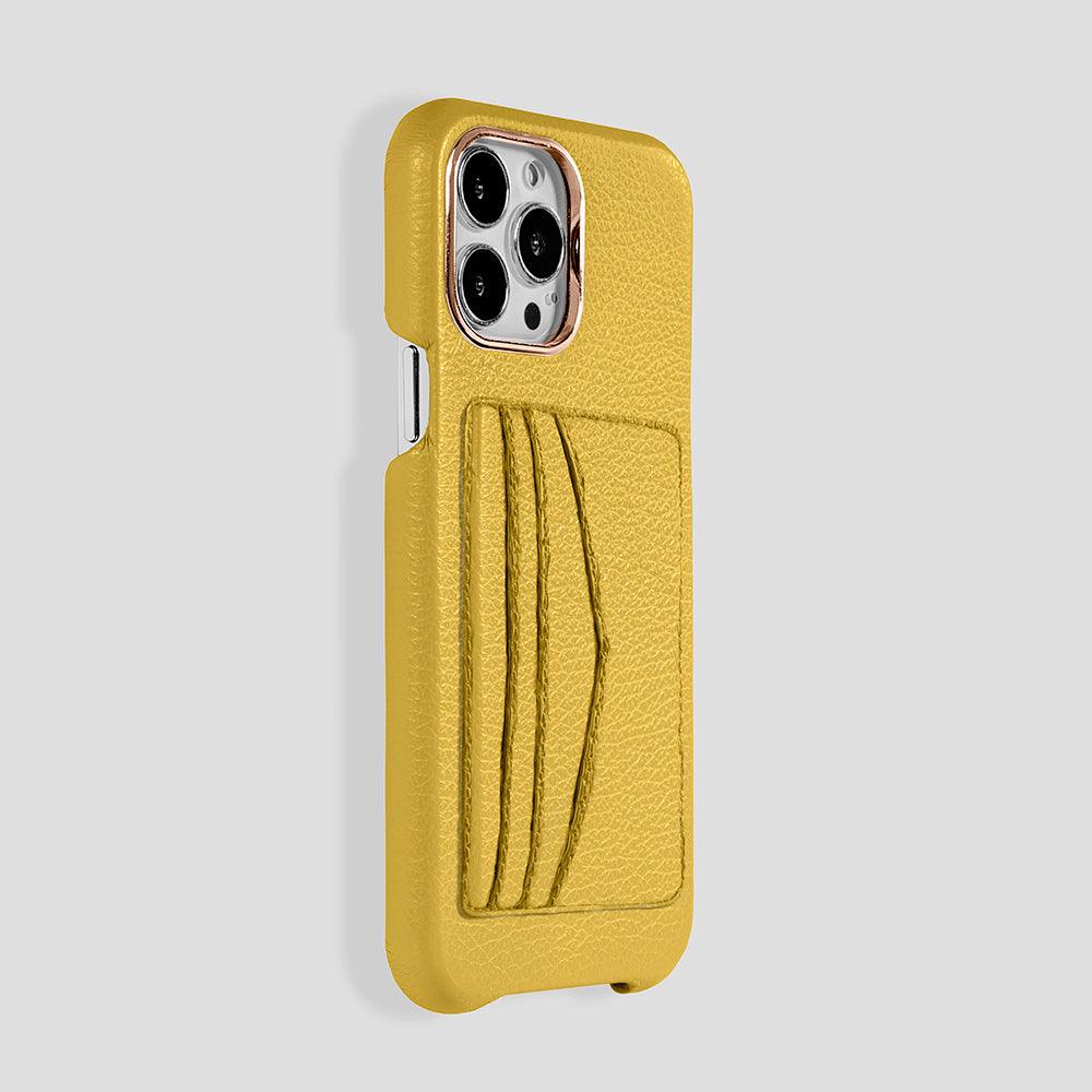iPhone 15 Pro Max Cardholder Case Calfskin - Gatti Luxury