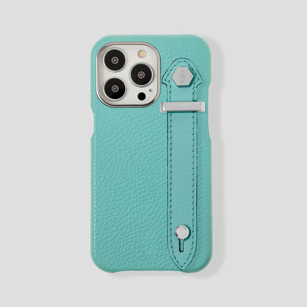 Loop Metal Strap Calfskin Case for iPhone 14 Pro Max - Gatti Luxury