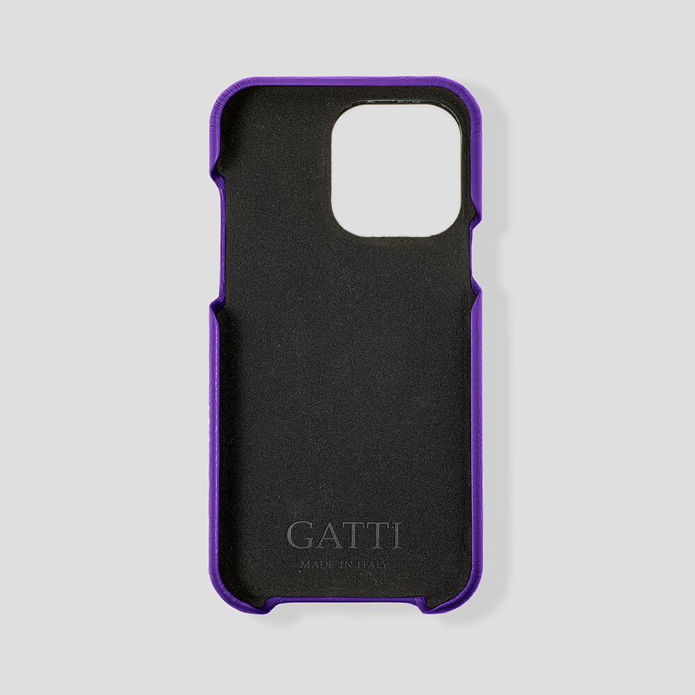 Loop Metal Strap Calfskin Case for iPhone 14 Pro Max