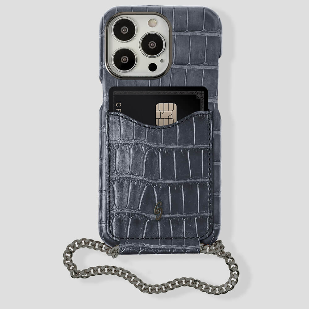 Cardholder Alligator Case for iPhone 13 Pro
