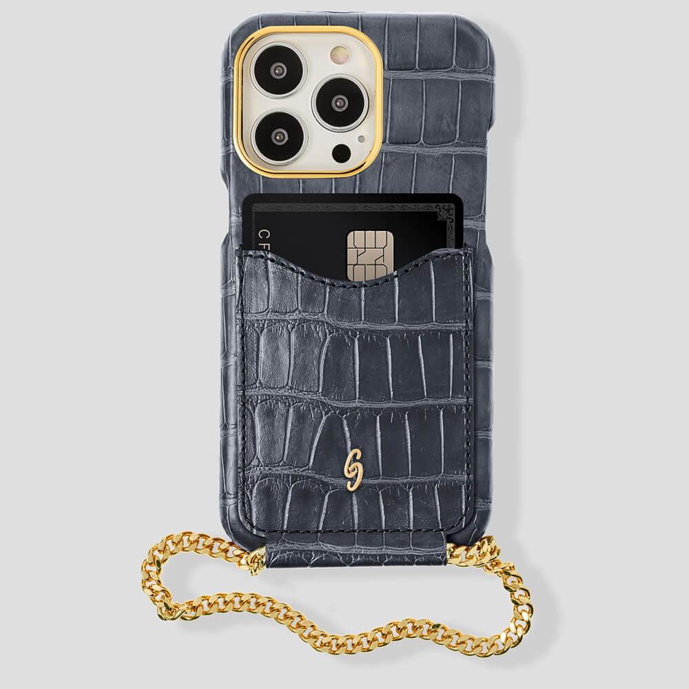 Cardholder Alligator Case for iPhone 13 Pro - Gatti Luxury