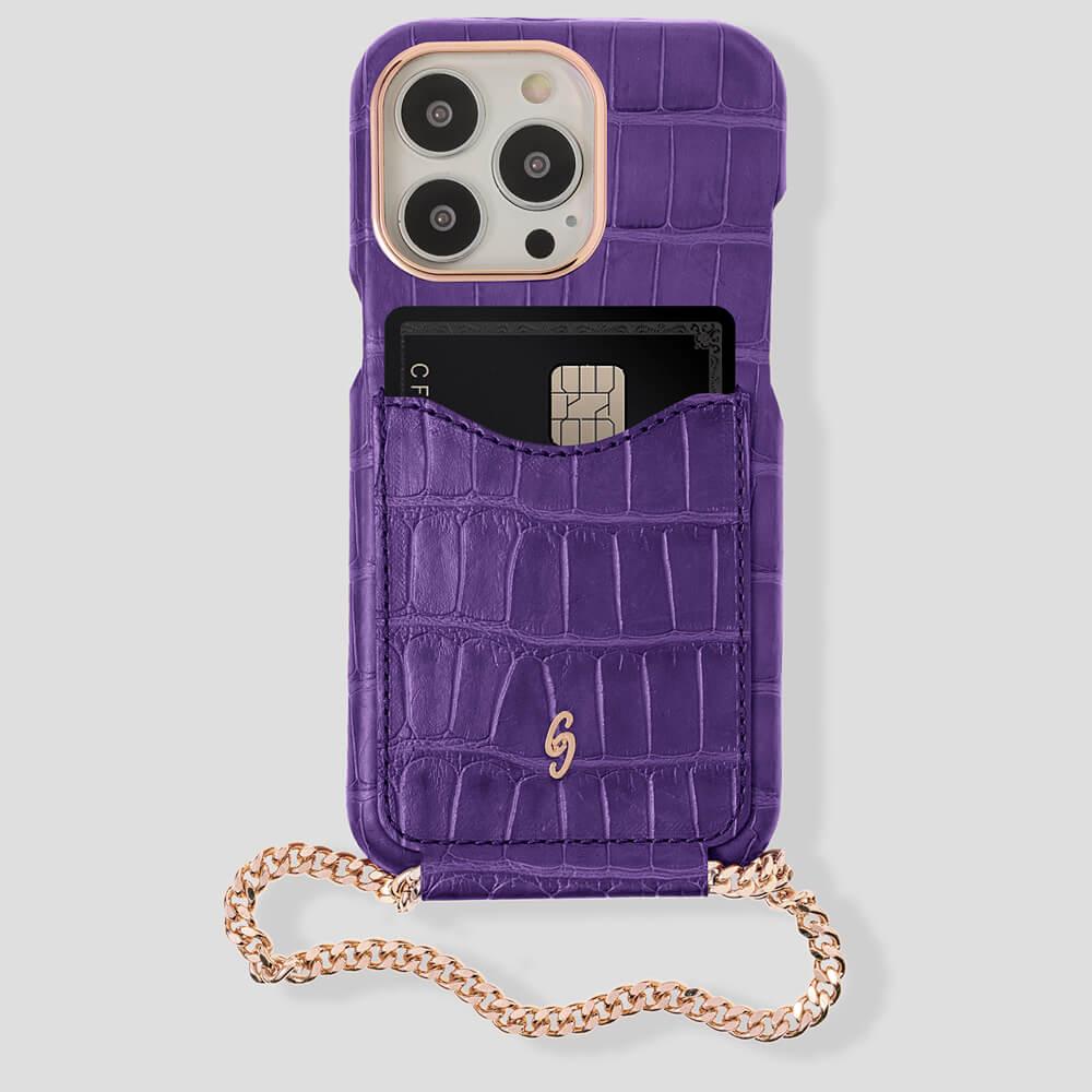 Cardholder Alligator Case for iPhone 14 - Gatti Luxury