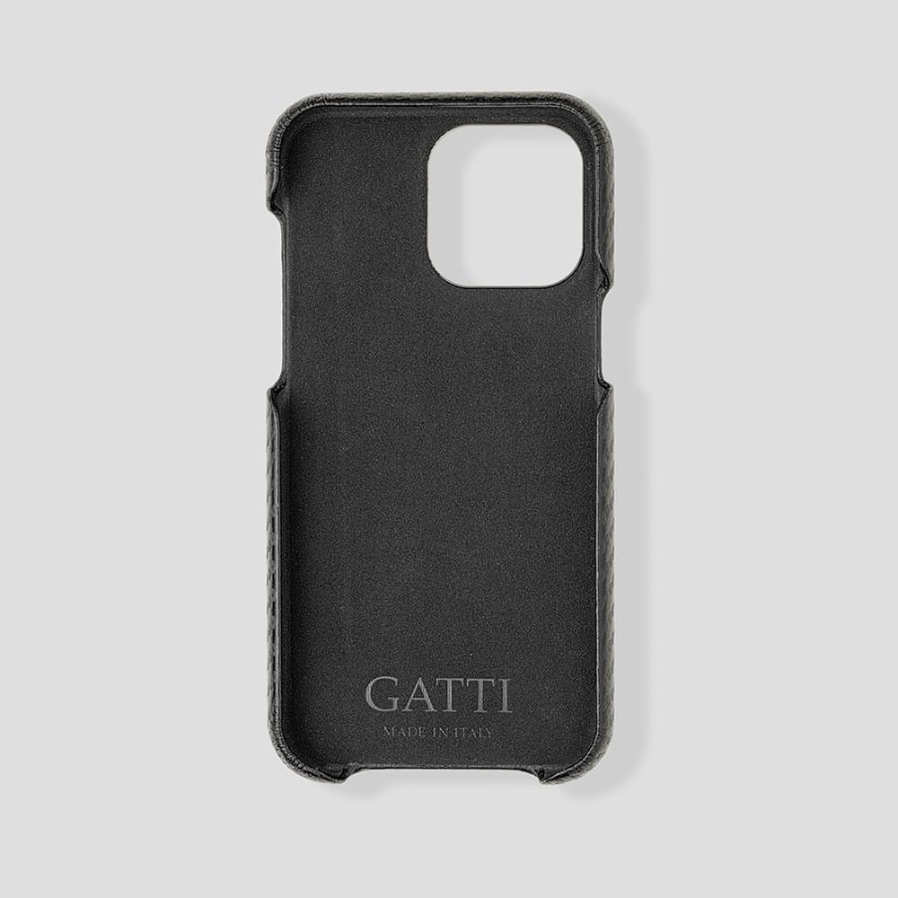 Classic Carbon Fiber Calfskin Case for iPhone 13 Pro Max - Gatti Luxury
