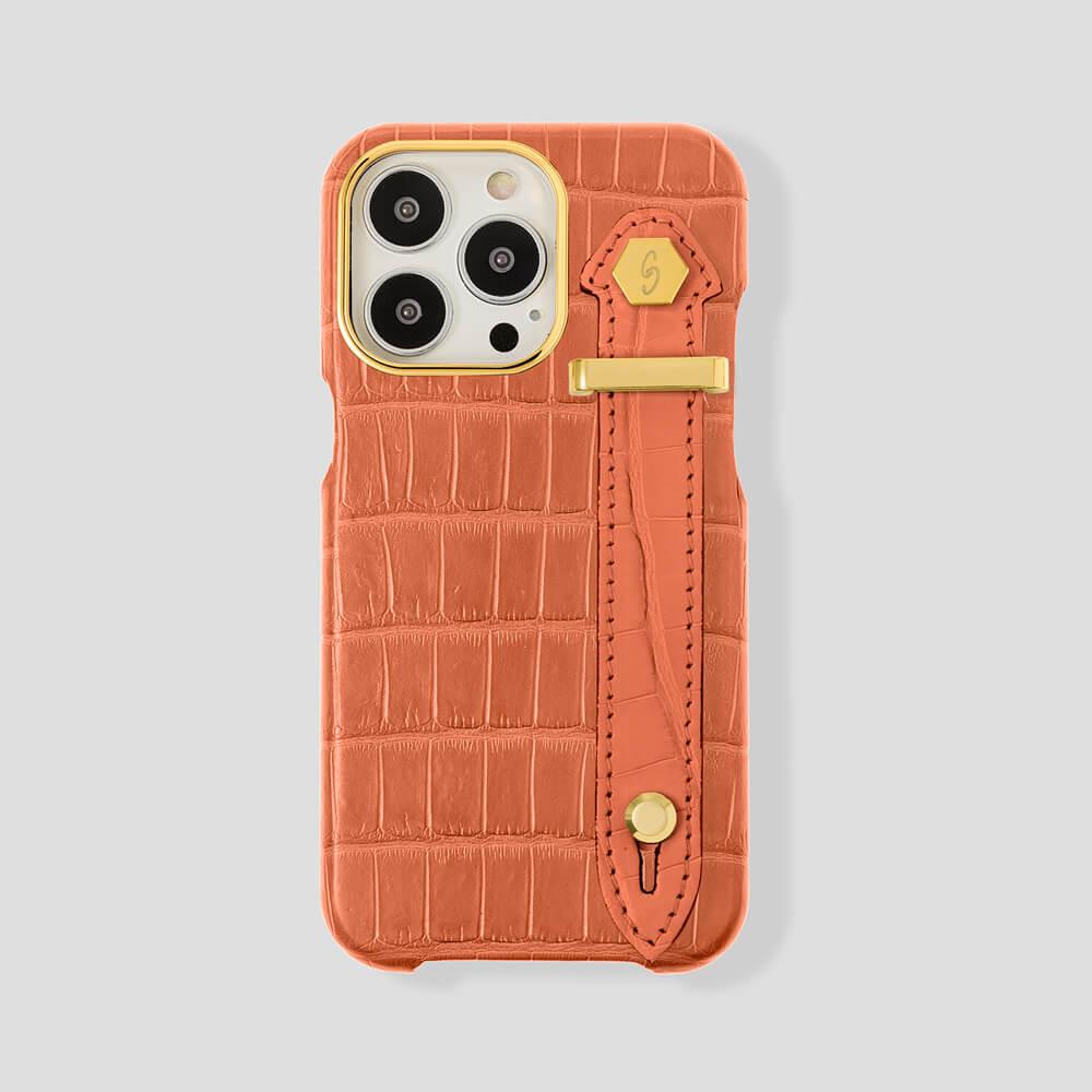 Loop Metal Strap Alligator Case for iPhone 13 Pro - gattiluxury