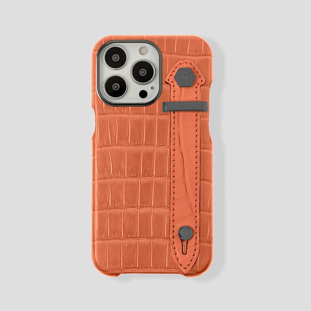 Loop Metal Strap Alligator Case for iPhone 13 Pro - gattiluxury