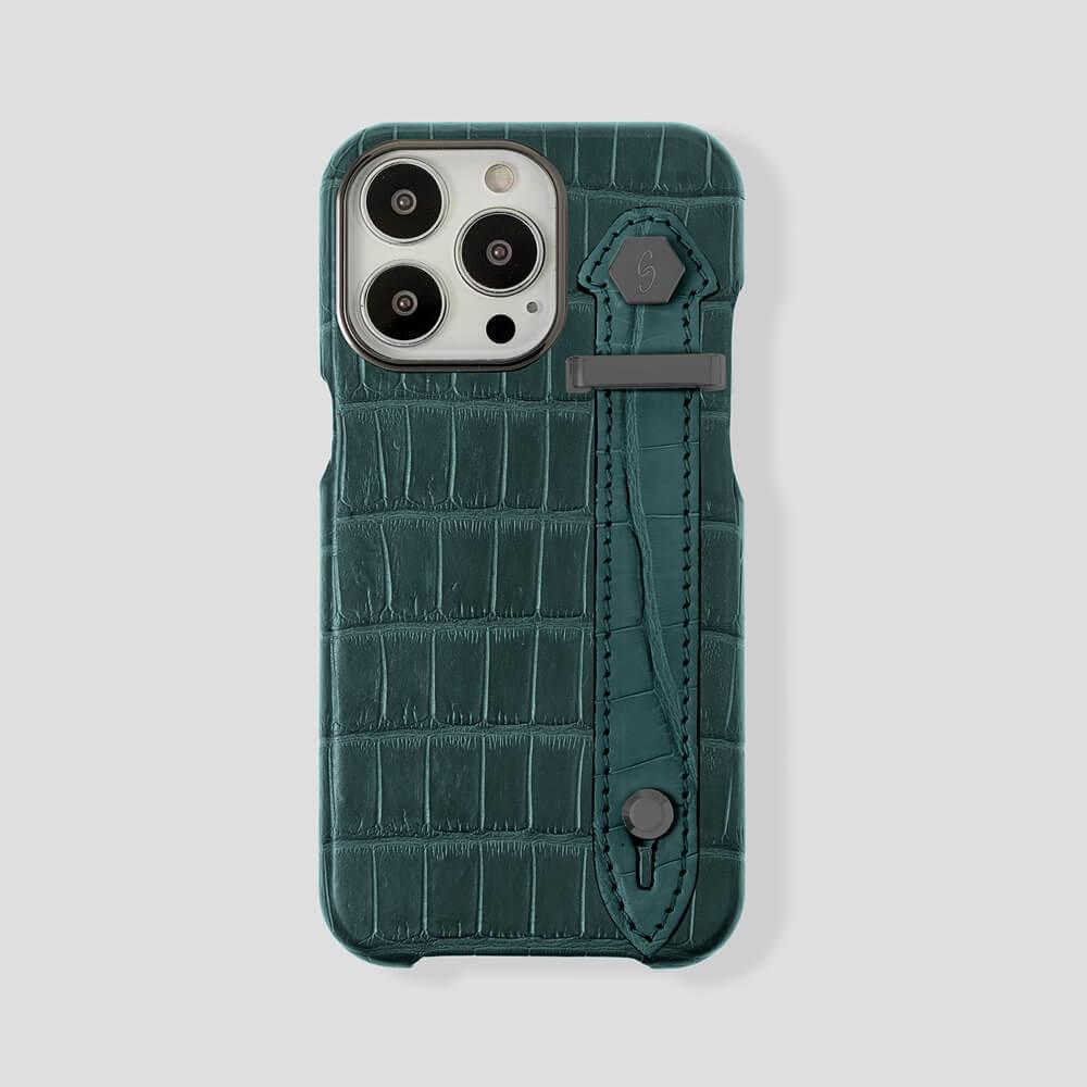 Loop Metal Strap Alligator Case for iPhone 13 Pro - gattiluxury