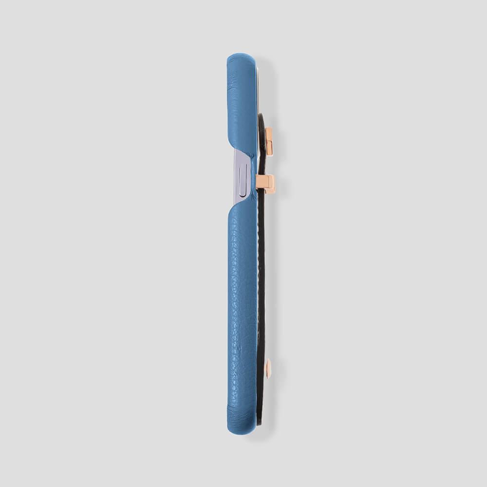 Loop Metal Strap Calfskin Case for iPhone 14 Pro Max - gattiluxury