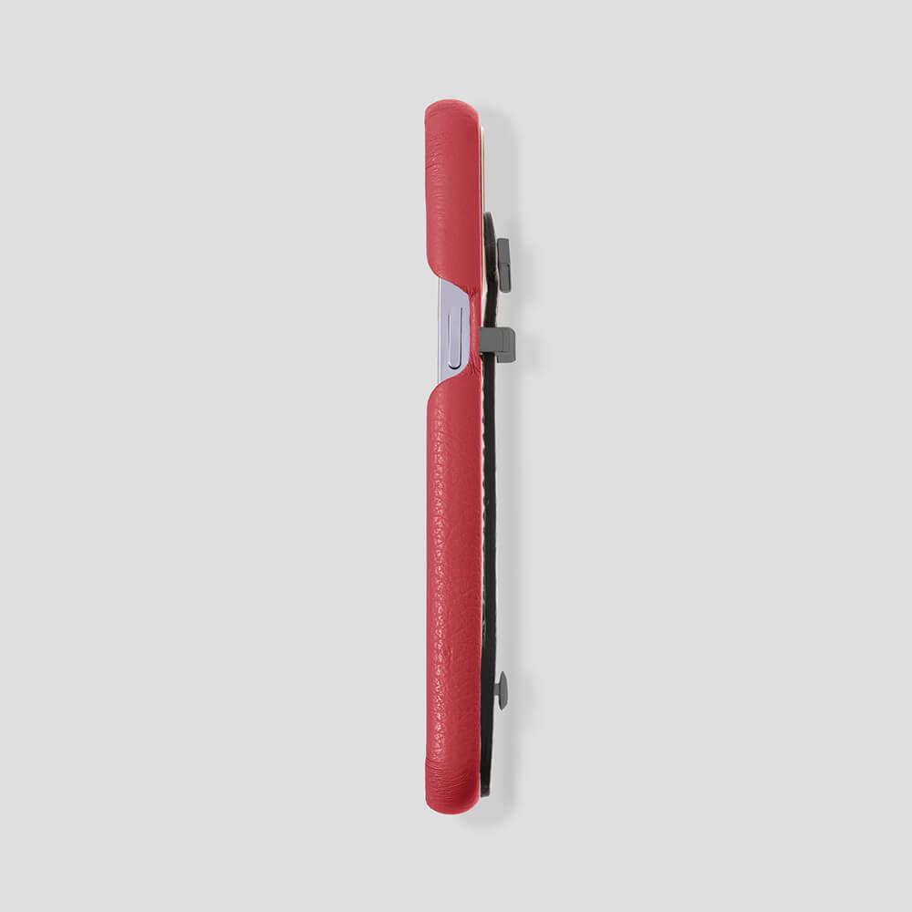 Loop Metal Strap Calfskin Case for iPhone 14 Pro Max - gattiluxury