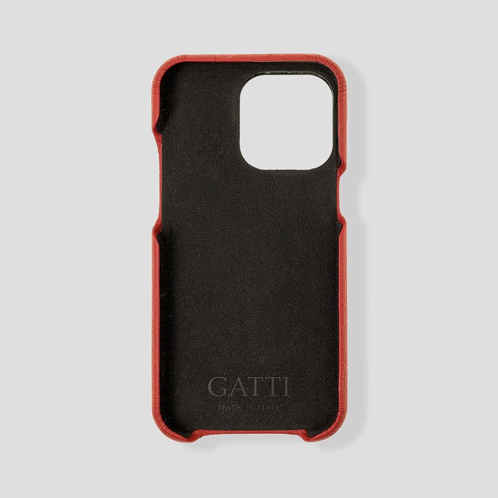 Loop Metal Strap Calfskin Case for iPhone 14 Pro Max - gattiluxury