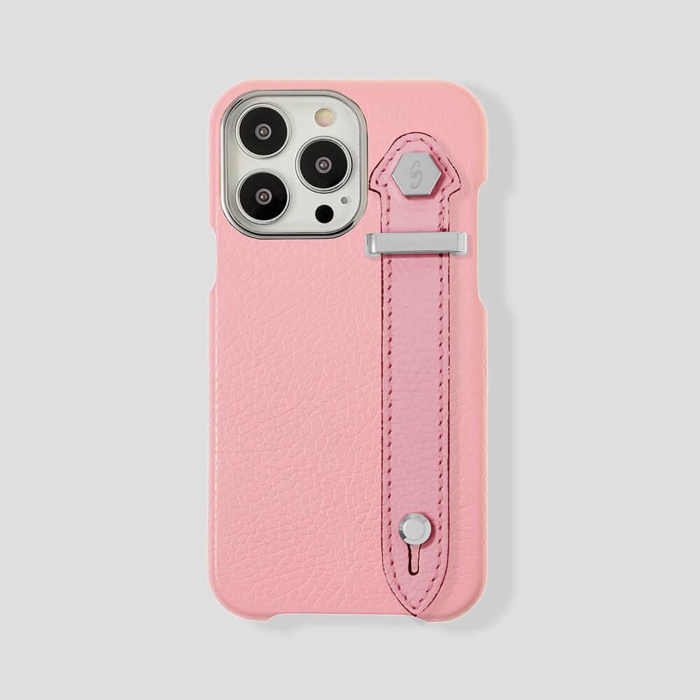 Loop Metal Strap Calfskin Case for iPhone 14 Pro Max - gattiluxury