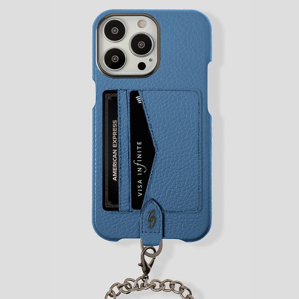 iPhone 15 Plus Crossbody Cardholder Case in Calfskin - Gatti Luxury