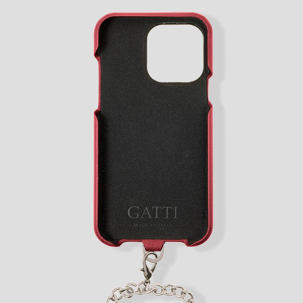 Necklace Calfskin Case for iPhone 14 Max - gattiluxury