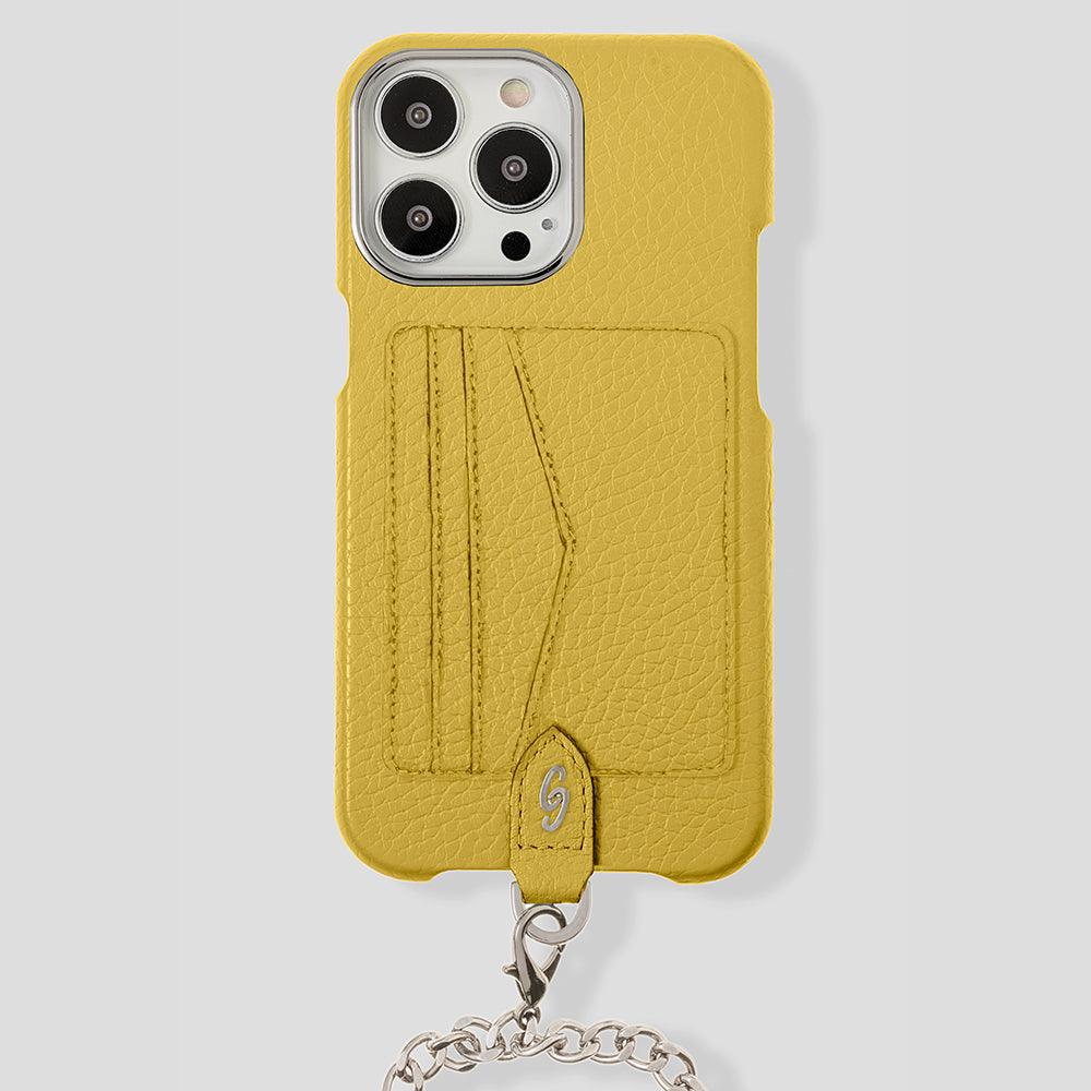 iPhone 15 Pro Crossbody Cardholder Case in Calfskin - Gatti Luxury