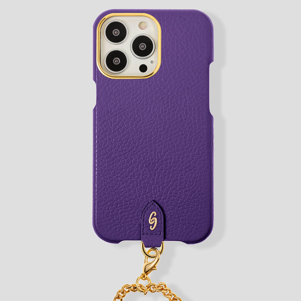 Necklace Calfskin Case for iPhone 15 Pro Max
