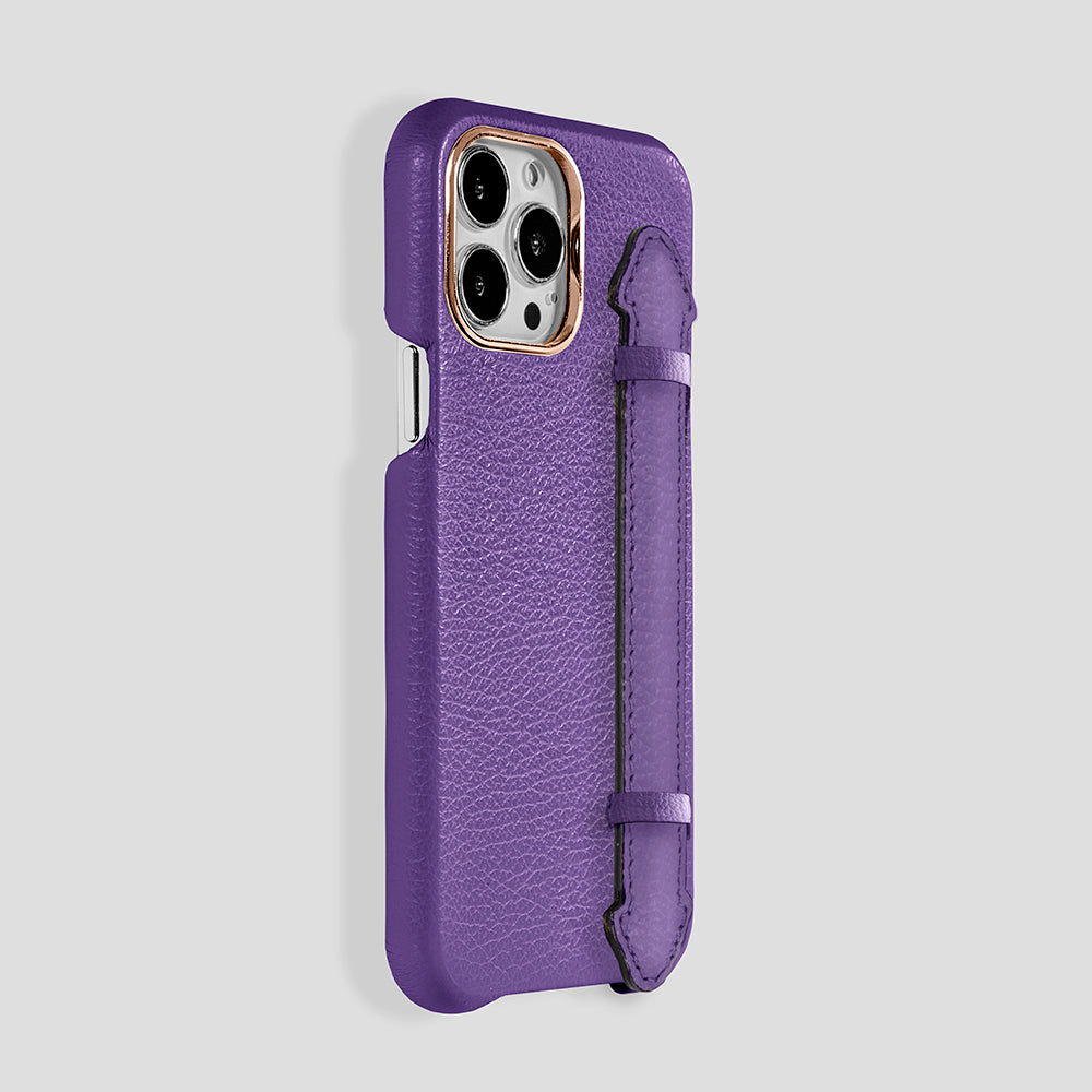 Finger Case in Calfskin for iPhone 15 Plus