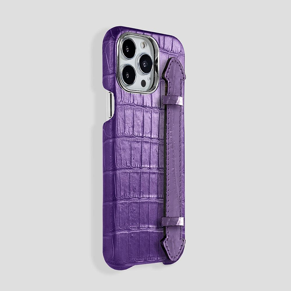 Finger Case in Alligator for iPhone 15 Pro Max - Gatti Luxury