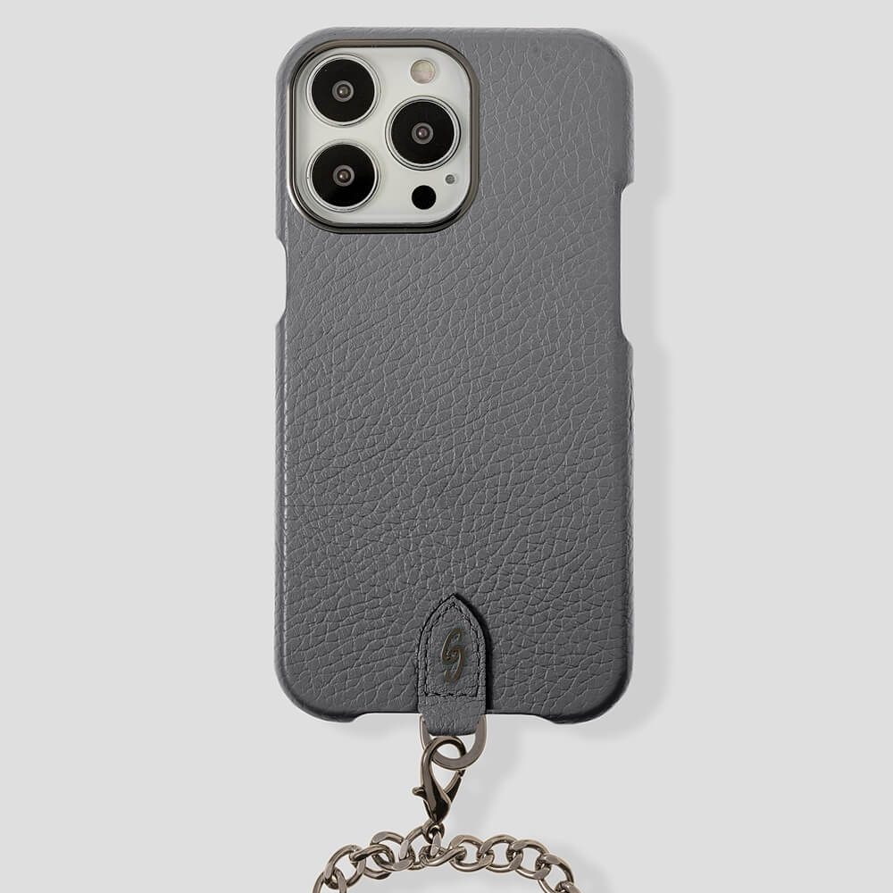 Necklace Calfskin Case for iPhone 15 Pro