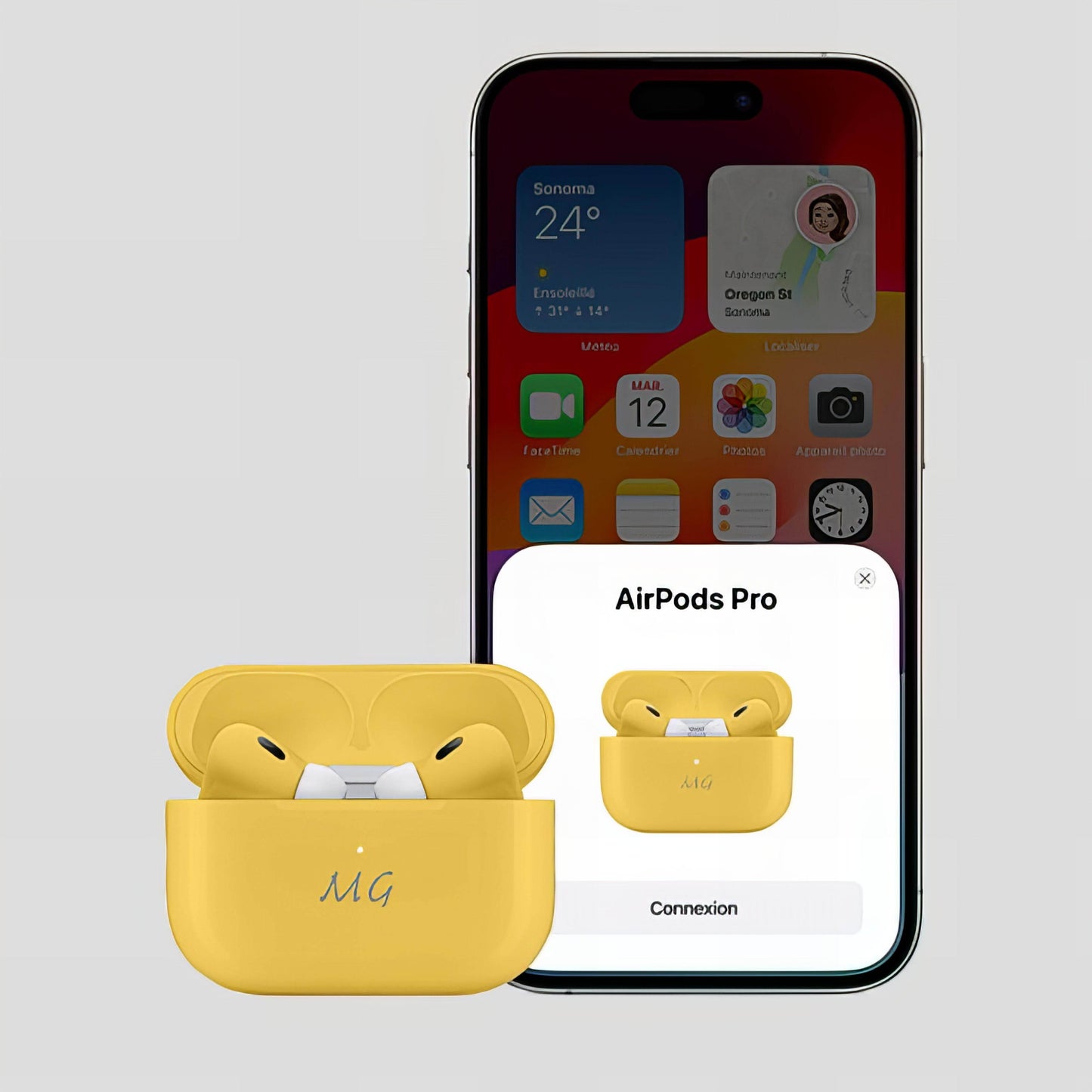 AirPods Pro 2 Colored Yellow | USB C - Gatti Luxury