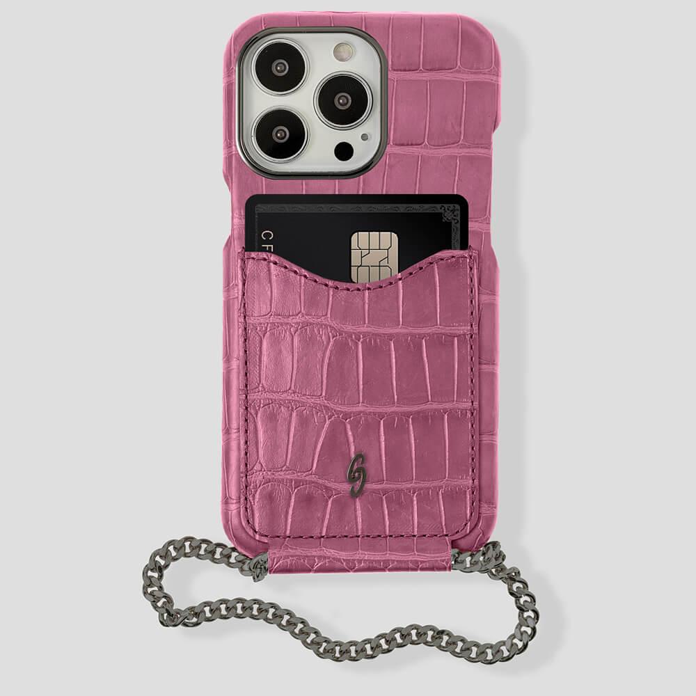 Cardholder Alligator Case for iPhone 14 Pro Max - gattiluxury