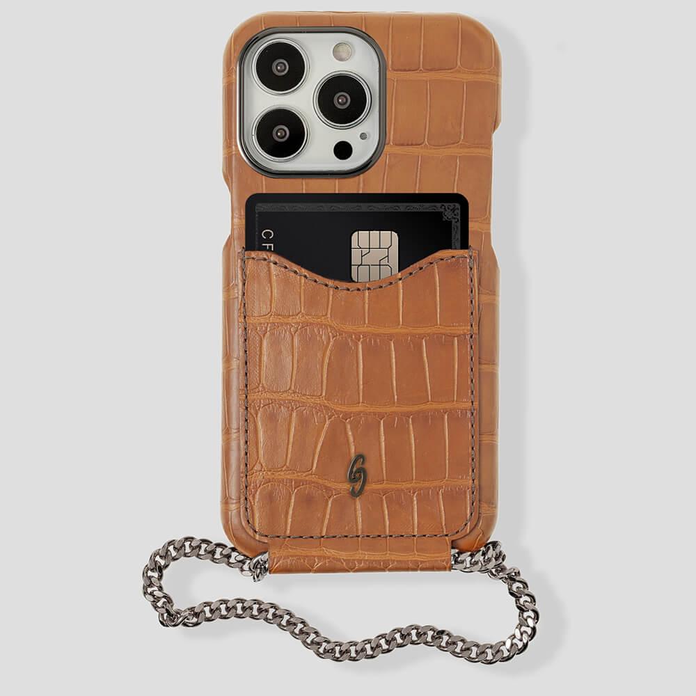 Cardholder Alligator Case for iPhone 14 Pro Max - gattiluxury