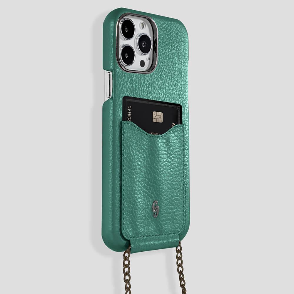 Cardholder Calfskin Case for iPhone 14 Pro Max - gattiluxury