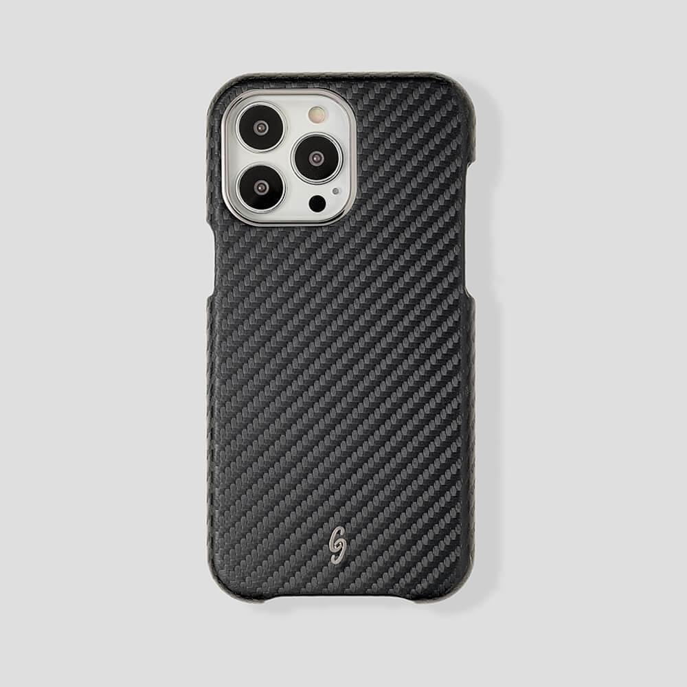 Classic Carbon Fiber Calfskin Case for iPhone 14 - Gatti Luxury