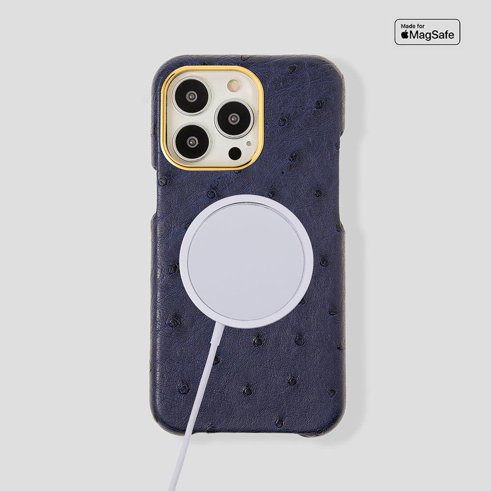 Classic Ostrich Case for iPhone 15 - Gatti Luxury