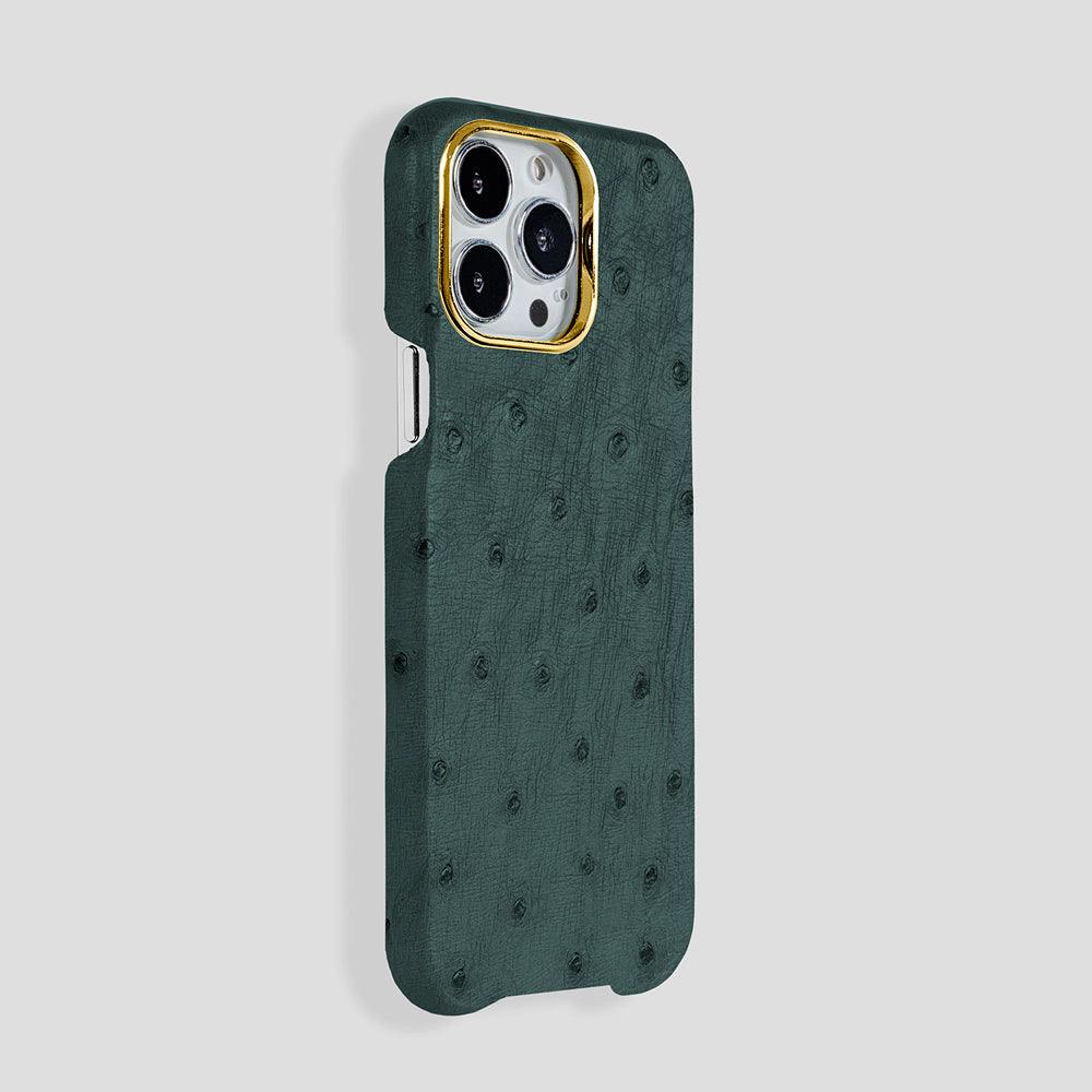 Classic Ostrich Case for iPhone 15 - Gatti Luxury