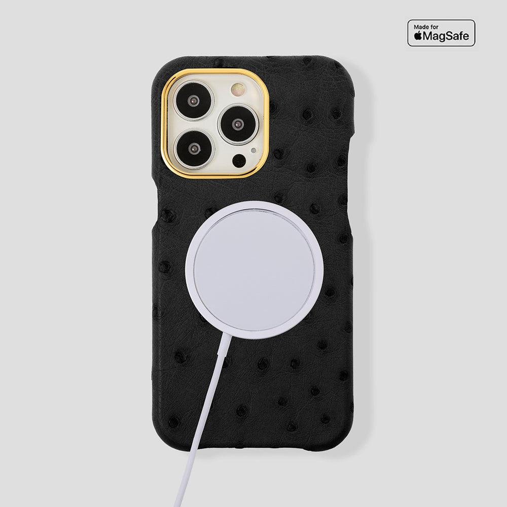 Classic Ostrich Case for iPhone 15 Pro - Gatti Luxury