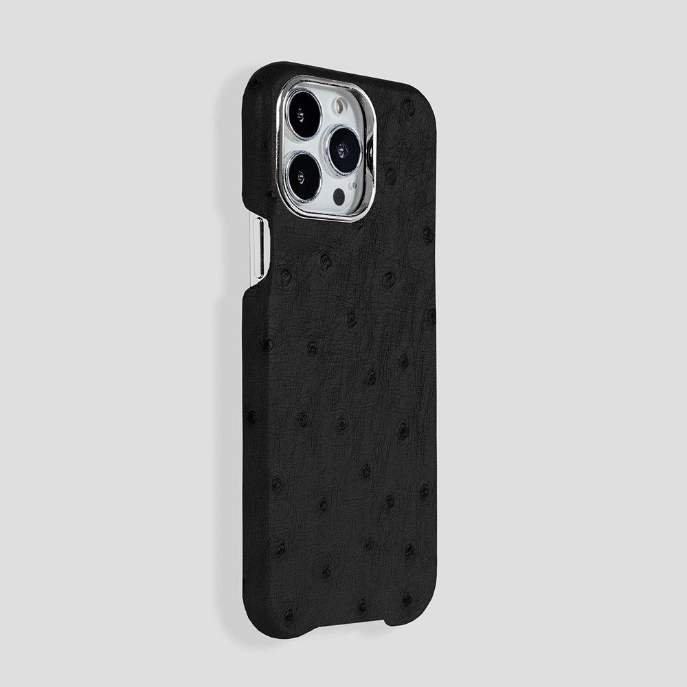 Classic Ostrich Case for iPhone 15 Pro - Gatti Luxury