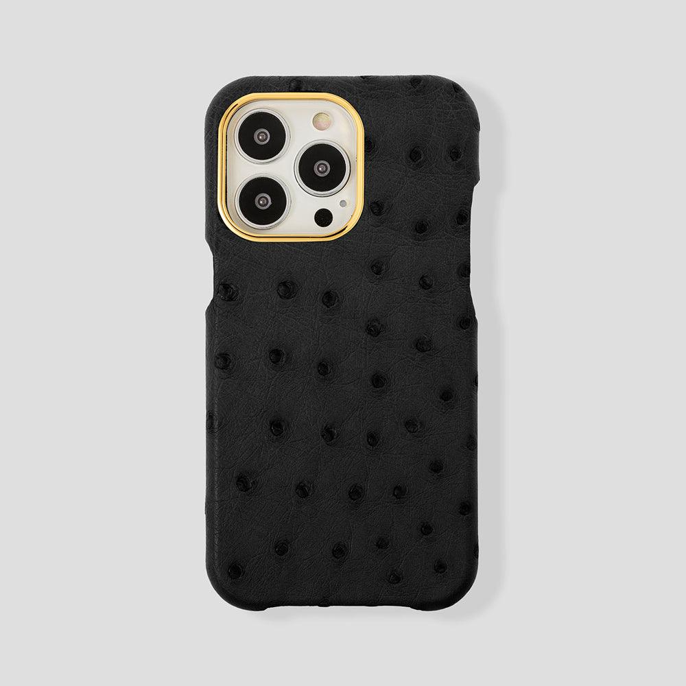 Classic Ostrich Case for iPhone 15 Pro - Gatti Luxury