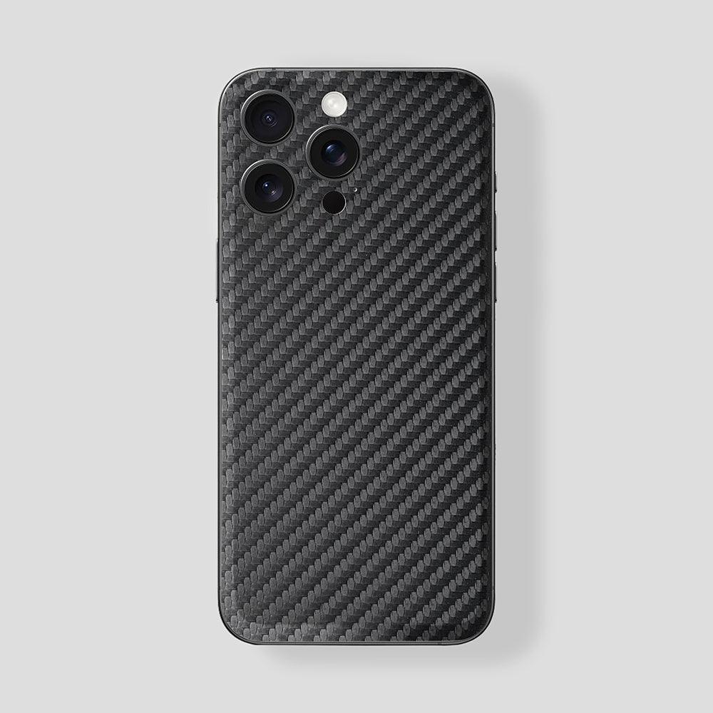 Custom iPhone 15 Pro | Pro Max in Titan Black Carbon Fiber - Gatti Luxury