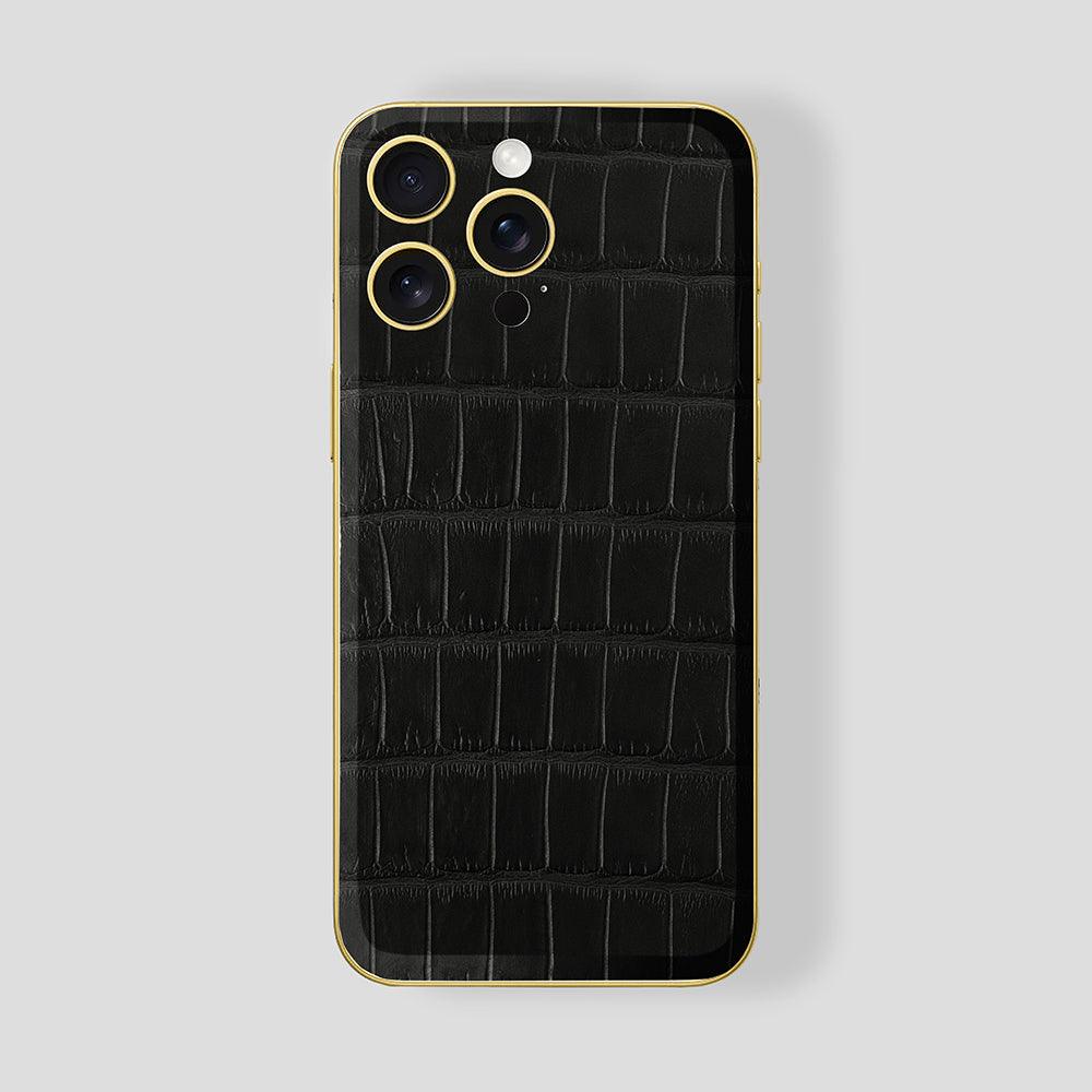 Custom iPhone Gold 24K Alligator - Gatti Luxury