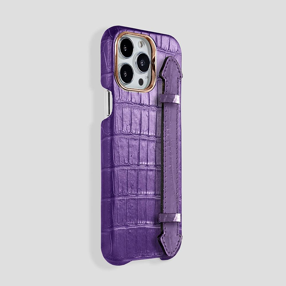 Finger Case in Alligator for iPhone 15 - Gatti Luxury