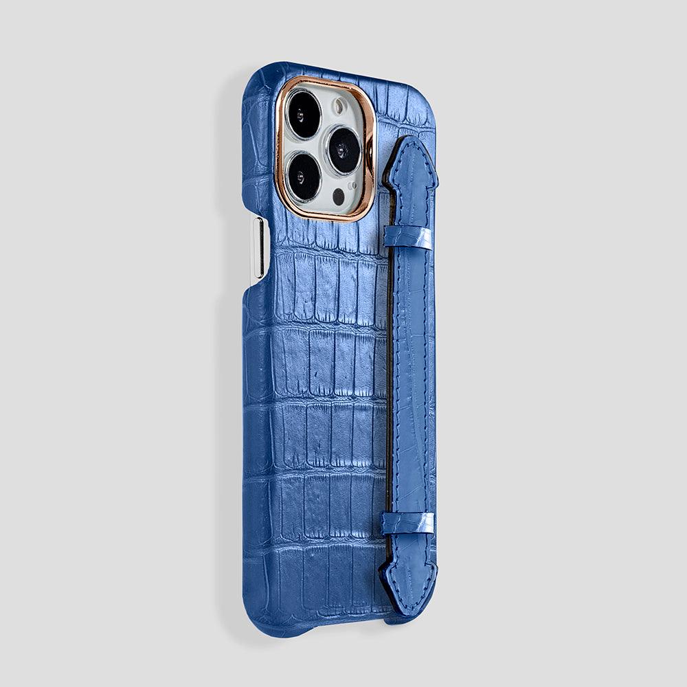 Finger Case in Alligator for iPhone 15 Plus - Gatti Luxury