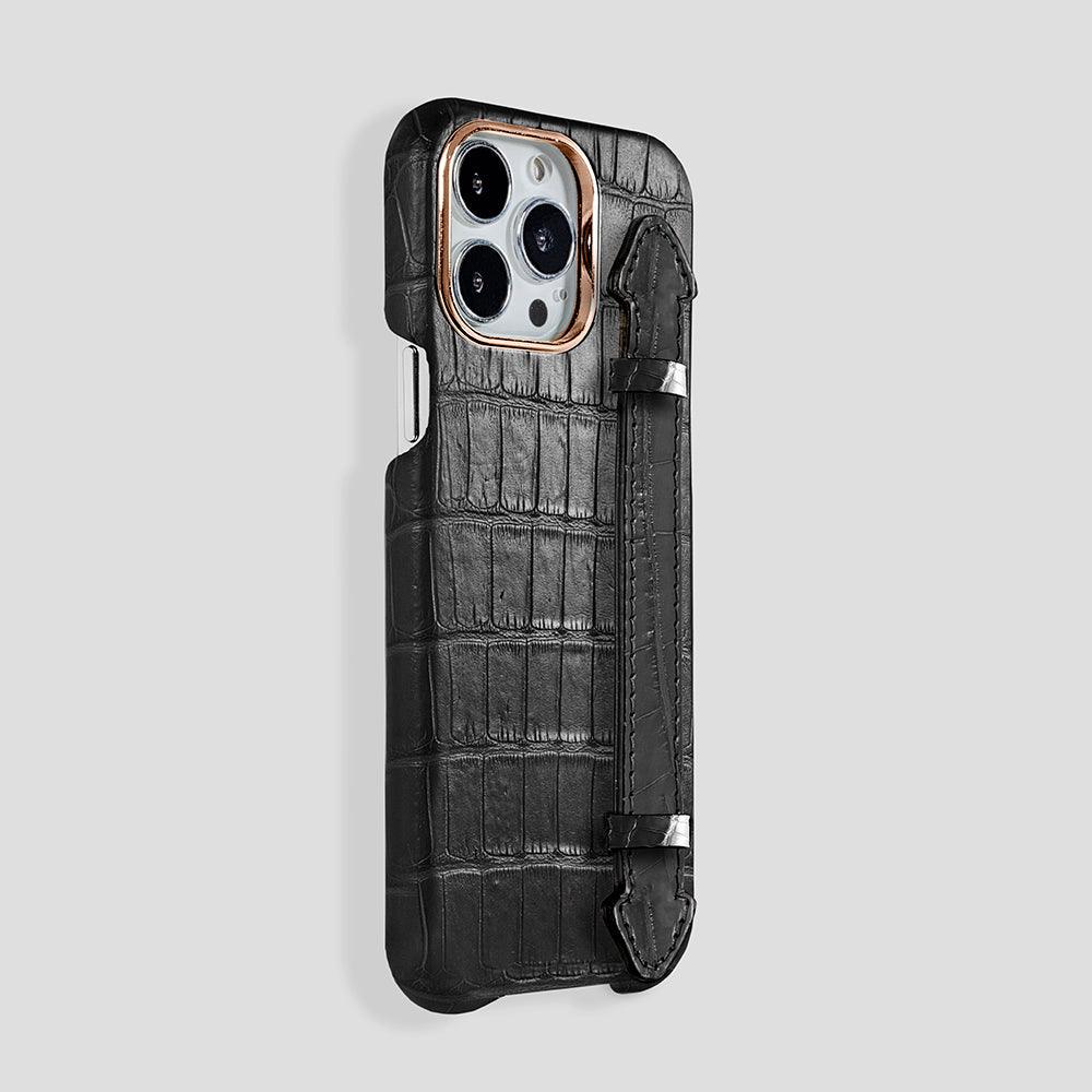 Finger Case in Alligator for iPhone 15 Plus - Gatti Luxury