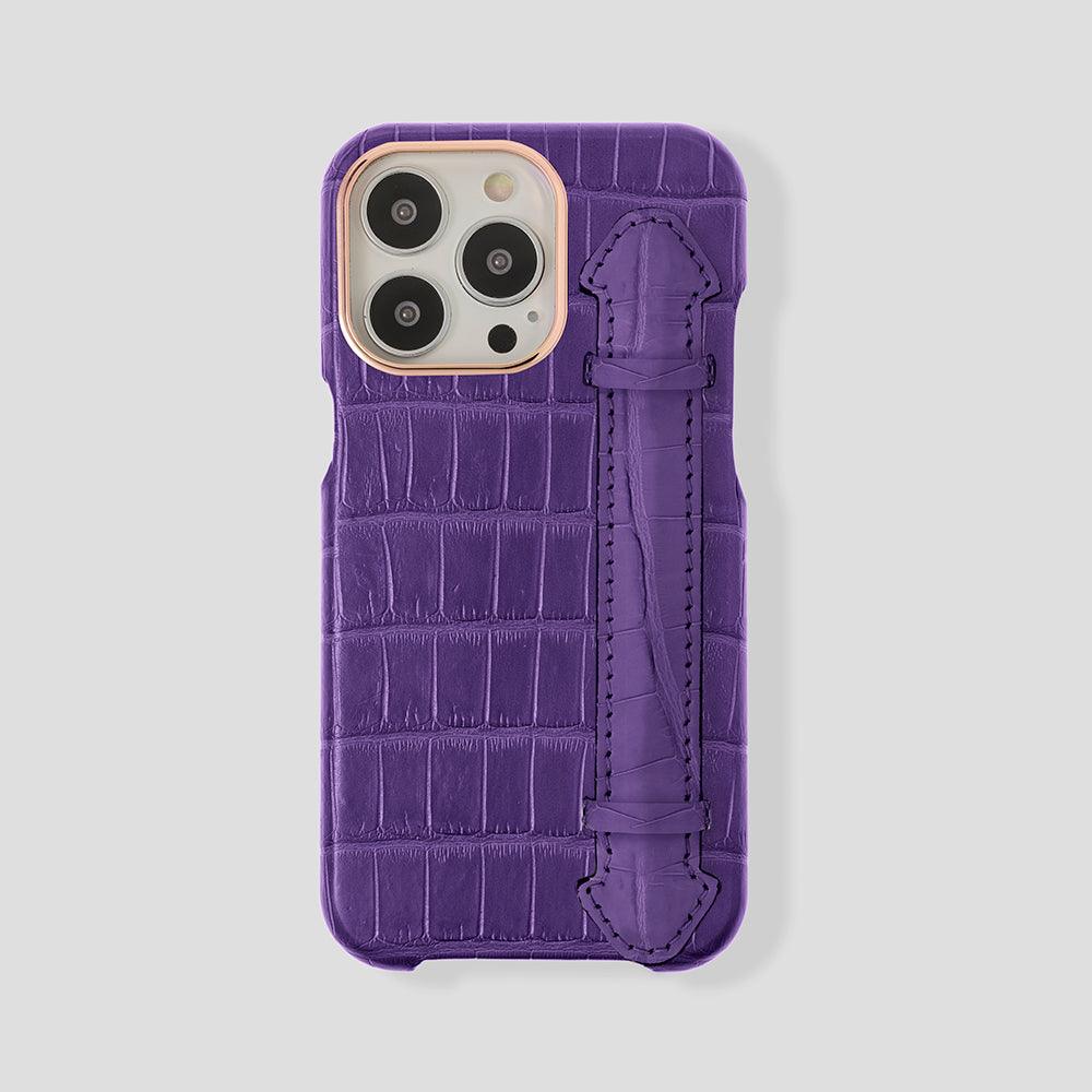 Finger Case in Alligator for iPhone 15 Plus - Gatti Luxury