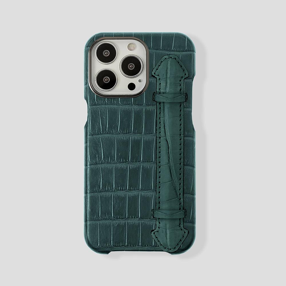 Finger Case in Alligator for iPhone 15 Plus - Gatti Luxury