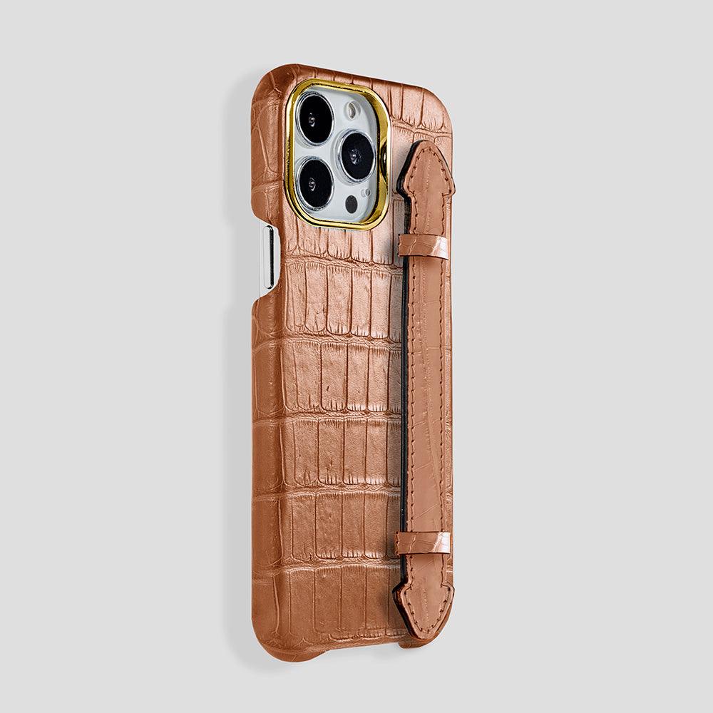 Finger Case in Alligator for iPhone 15 Plus - Gatti Luxury