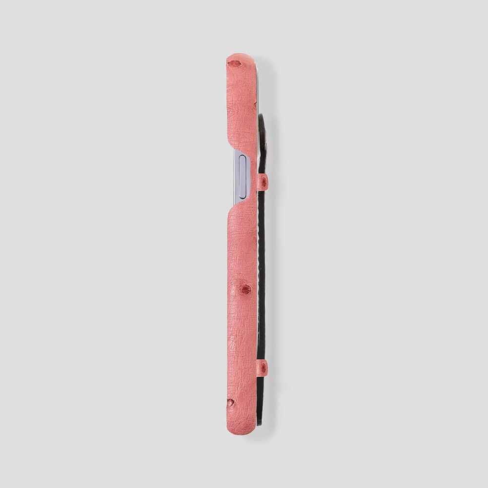 Finger Case in Ostrich for iPhone 15 Pro Max - Gatti Luxury