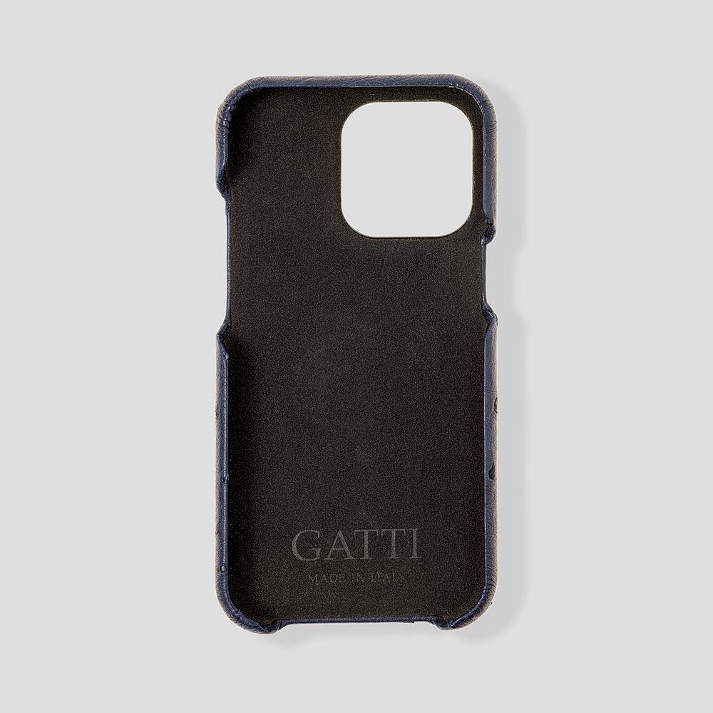 iPhone 15 Cardholder Case Ostrich - Gatti Luxury