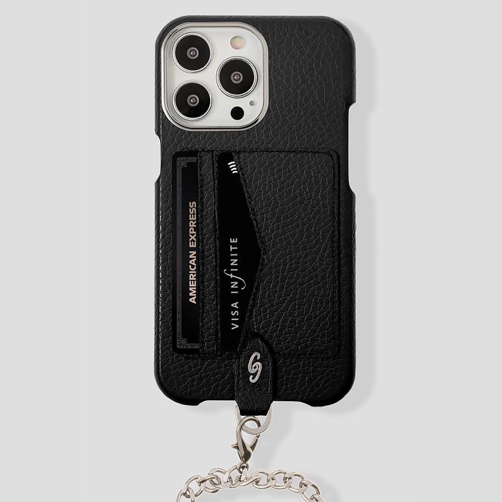 iPhone 15 Crossbody Cardholder Case in Calfskin - Gatti Luxury