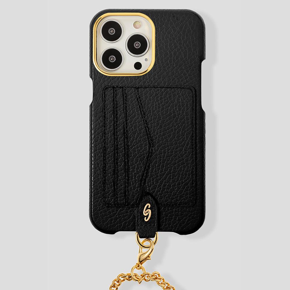 iPhone 15 Crossbody Cardholder Case in Calfskin - Gatti Luxury